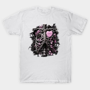 Ribcage | Moody Aesthetics | Edgy Valentines T-Shirt